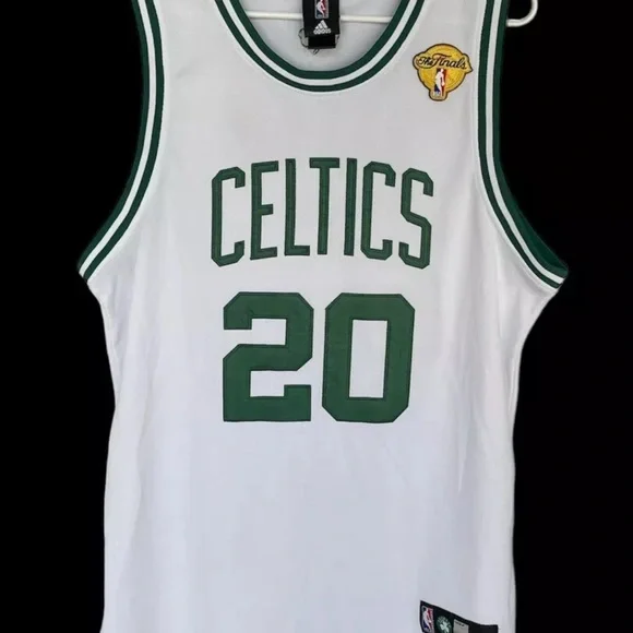 刺繍‼️ NBAユニフォーム Boston Celtics Ray Allen Ray Allen Boston Celtics Autographed White Mitchell & Ness
